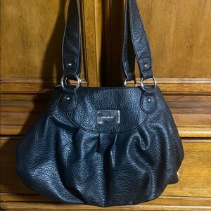 Nine West Black Women's Pebbled Faux Leather Bag